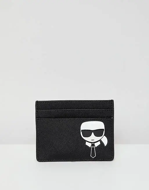 Karl Lagerfeld iconic cardholder - black wallet - black men wallet - by Isabella De Felip .webp