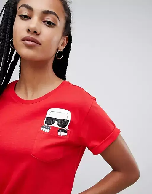 Karl Lagerfeld iconic karl pocket tee